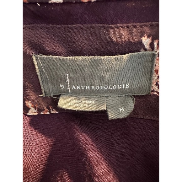 Anthropologie Somerset Tierd Maxi Dress Size M Purple Pink Floral Boho Bohemian - Picture 11 of 13